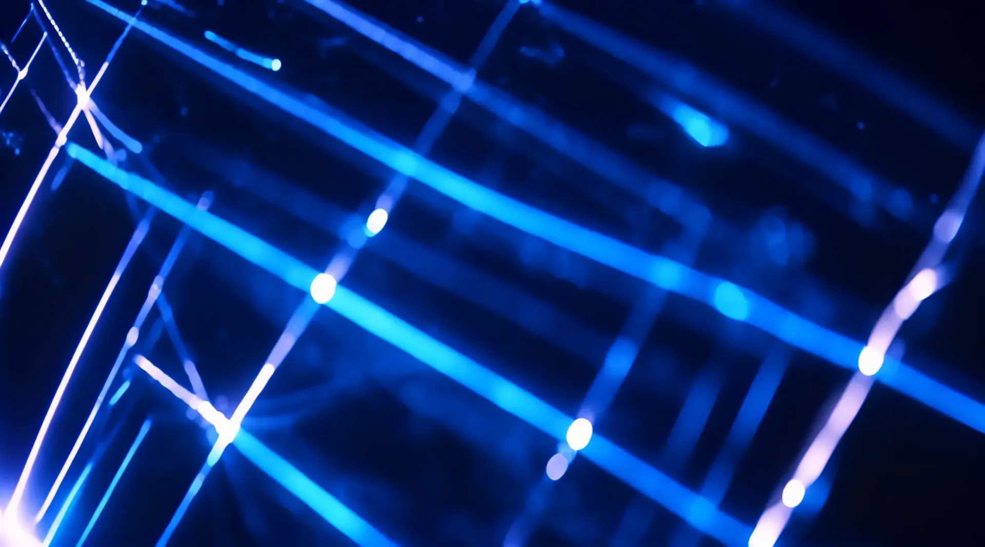 Futuristic Blue Light Grid Cinematic Stock Video